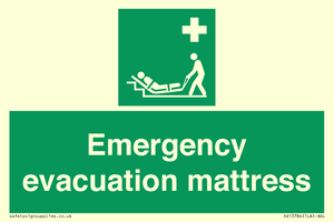 Emergency evacuation mattress